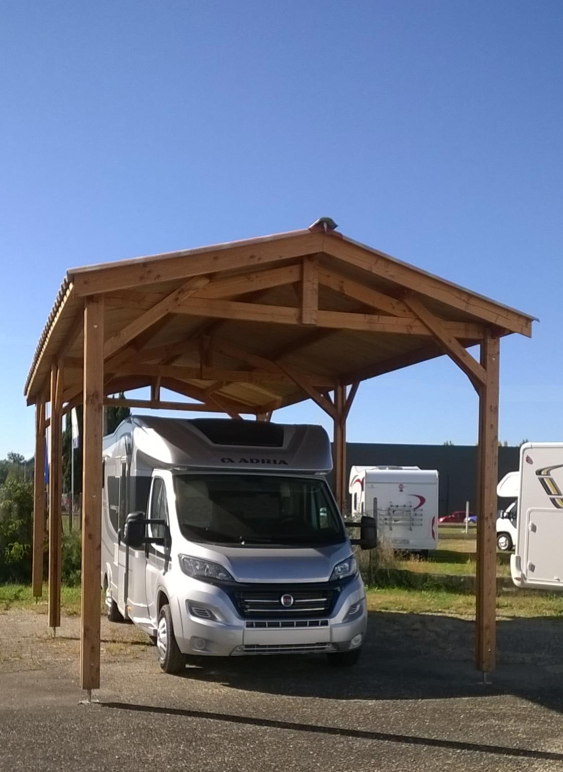 Abri Camping-Car Cabestany 3,5 x 9,5 m CPBF-Abris Jardin Azur
